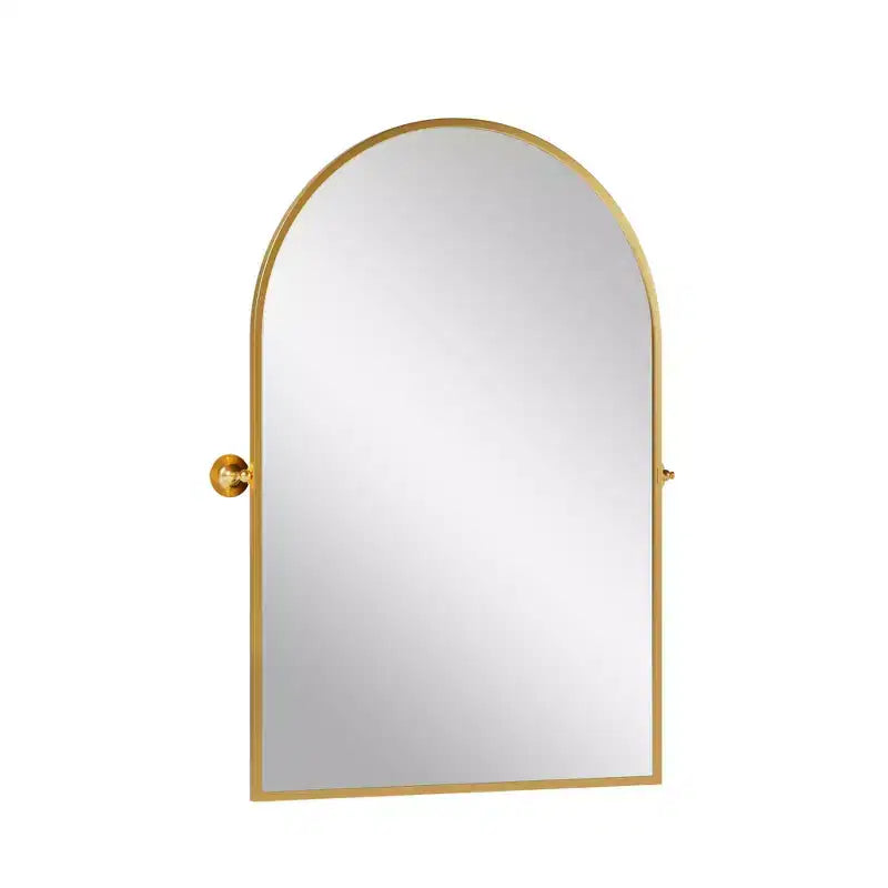 Miroir arche en fer doré 80x60cm