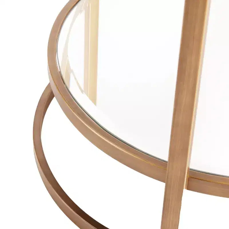 Table de bar glam avec miroir et cadre doré, 2 étagères et porte-serviettes, 66 cm de large