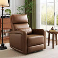 Fauteuil inclinable manuel, fauteuil inclinable, pivotant à 360°, basculant et coulissant, fauteuil-canapé rembourré en similicuir souple avec dossier ergonomique pour adultes