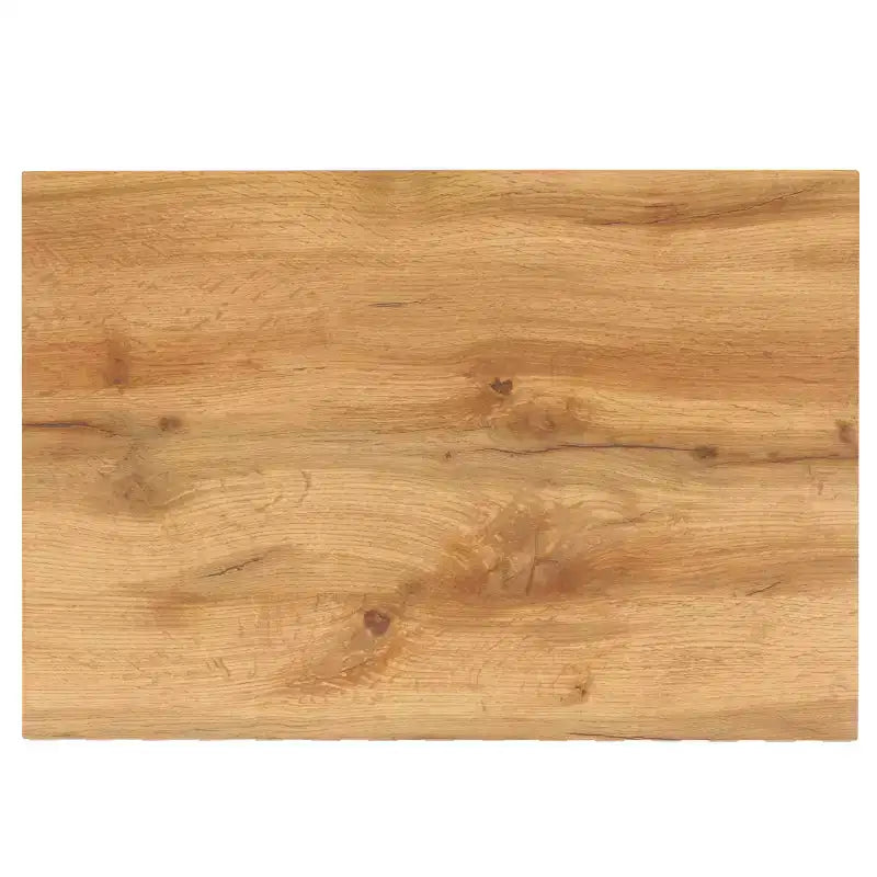 Table de chevet à 2 tiroirs au fini chêne avec glissières métalliques