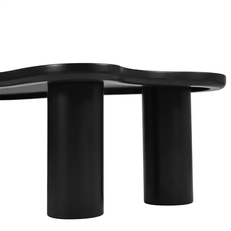 Table basse nuage pour salon, jolie table d'appoint à 3 pieds, table d'appoint irrégulière à coins arrondis pour petits espaces, facile à assembler