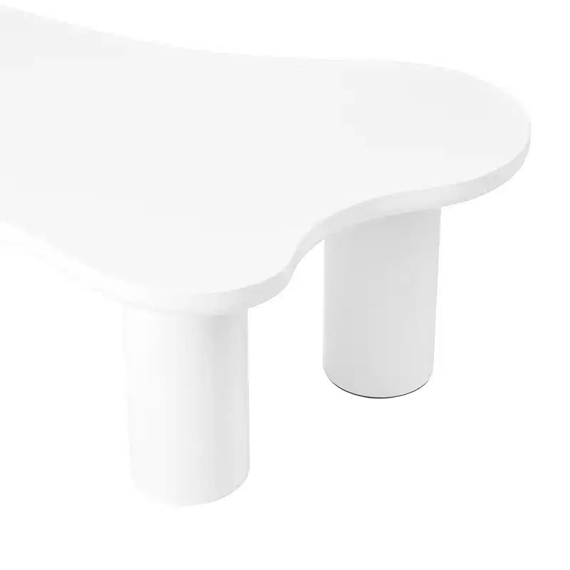 Table basse nuage pour salon, jolie table d'appoint à 3 pieds, table d'appoint irrégulière à coins arrondis pour petits espaces, facile à assembler