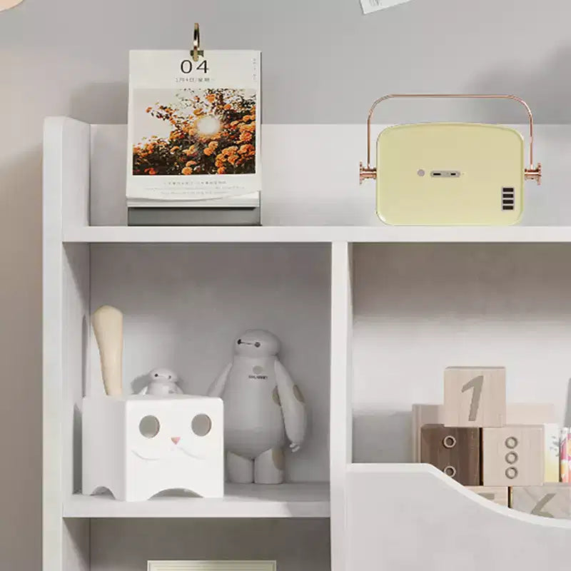 Étagère à Livres et Rangement de Jouets pour Enfants, Organisateur de Rangement de Jouets à 3 Niveaux, Meuble de Rangement à 5 Cubes, Étagère à Livres pour Tout-Petits