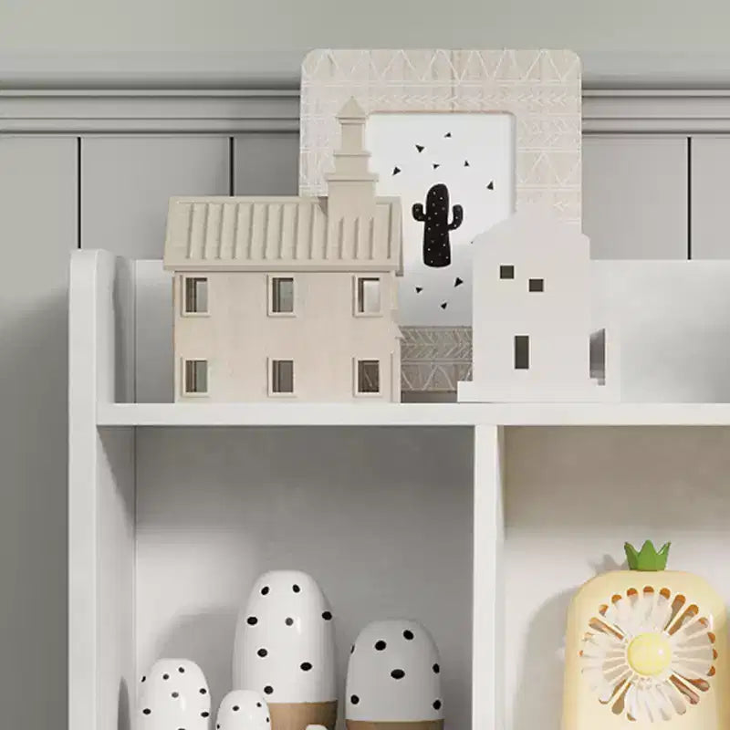 Étagère à Livres et Rangement de Jouets pour Enfants, Organisateur de Rangement de Jouets à 3 Niveaux, Meuble de Rangement à 5 Cubes, Étagère à Livres pour Tout-Petits