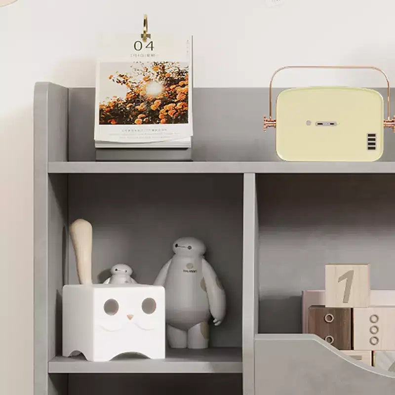 Étagère à Livres et Rangement de Jouets pour Enfants, Organisateur de Rangement de Jouets à 3 Niveaux, Meuble de Rangement à 5 Cubes, Étagère à Livres pour Tout-Petits