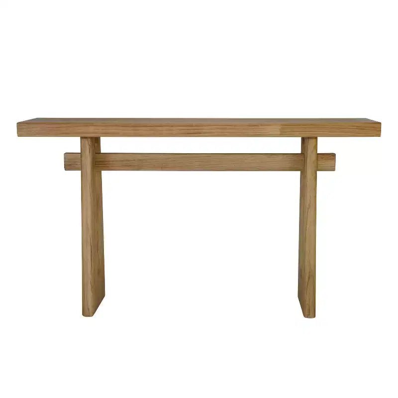 Console moderne mince avec coins arrondis, MDF, 59"L