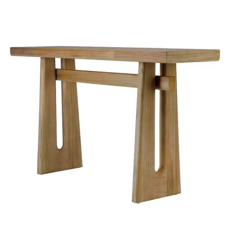 Console moderne mince avec coins arrondis, MDF, 59"L