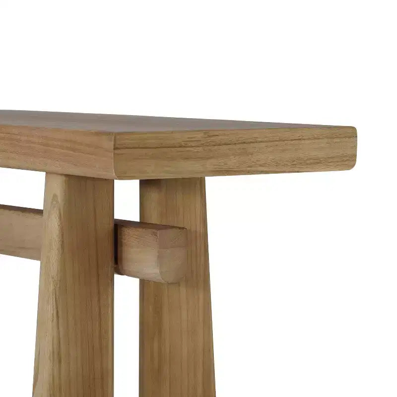 Console moderne mince avec coins arrondis, MDF, 59"L