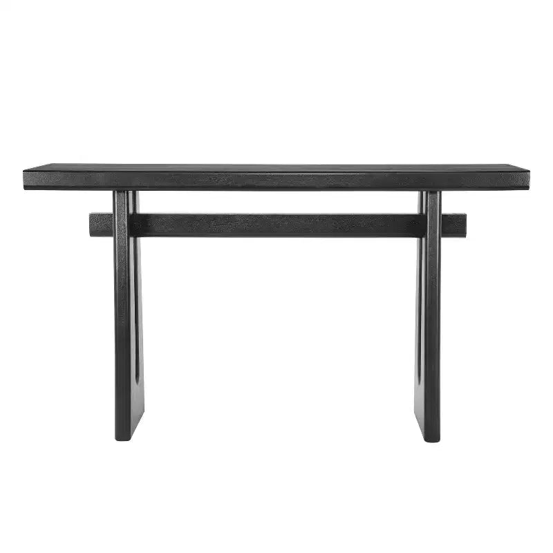 Console moderne mince avec coins arrondis, MDF, 59"L