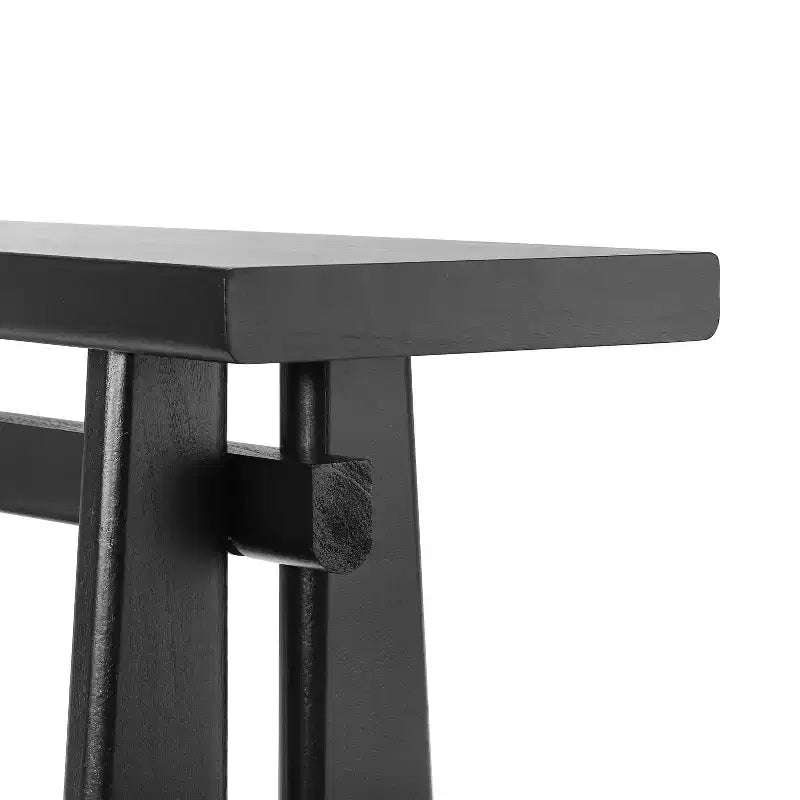Console moderne mince avec coins arrondis, MDF, 59"L