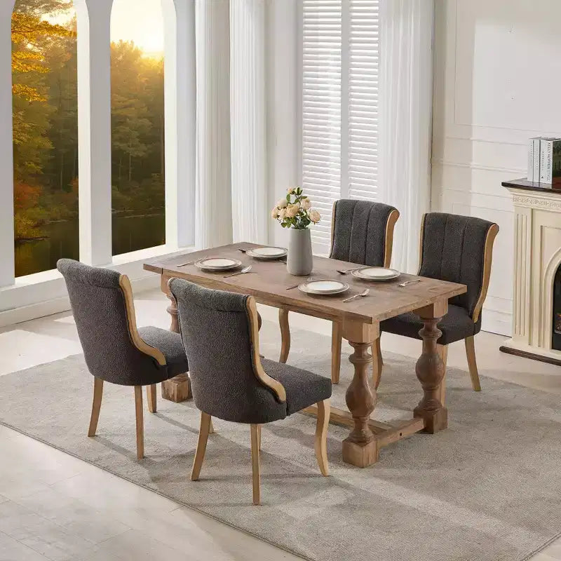 2 chaises sans accoudoirs en velours du milieu du siècle avec bordure en bois incurvée et pieds sculptés, sièges d'appoint rembourrés pour salle à manger, salon, chambre à coucher