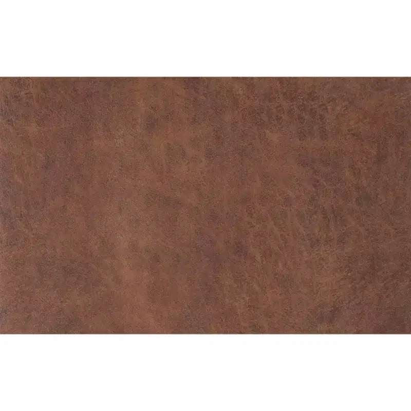 Pouffe de rangement carré 45,7 cm Mid-Century avec plateau réversible, cuir végétalien marron vieilli