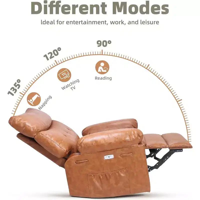 Fauteuil releveur inclinable avec chauffage et massage, siège de 68,5 cm de large, pivotant à 360°, basculeur manuel et télécommande pour salon, personnes âgées et maisons de retraite