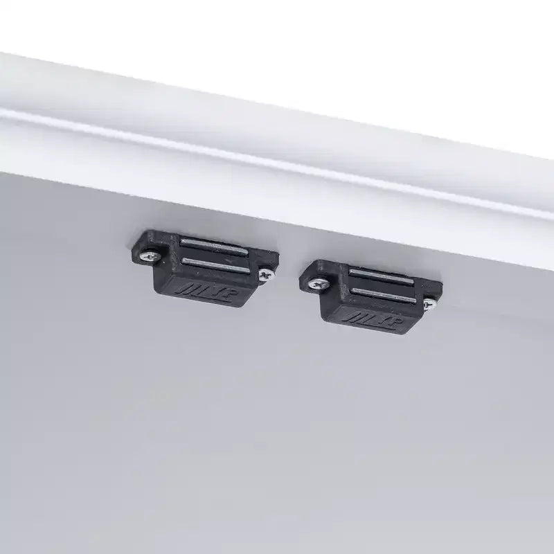 Meuble de rangement haut de salle de bain avec portes doubles, étagère réglable et 2 tiroirs, hauteur 175 cm