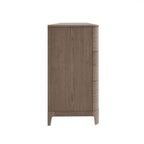 Commode 7 tiroirs placage frêne clair