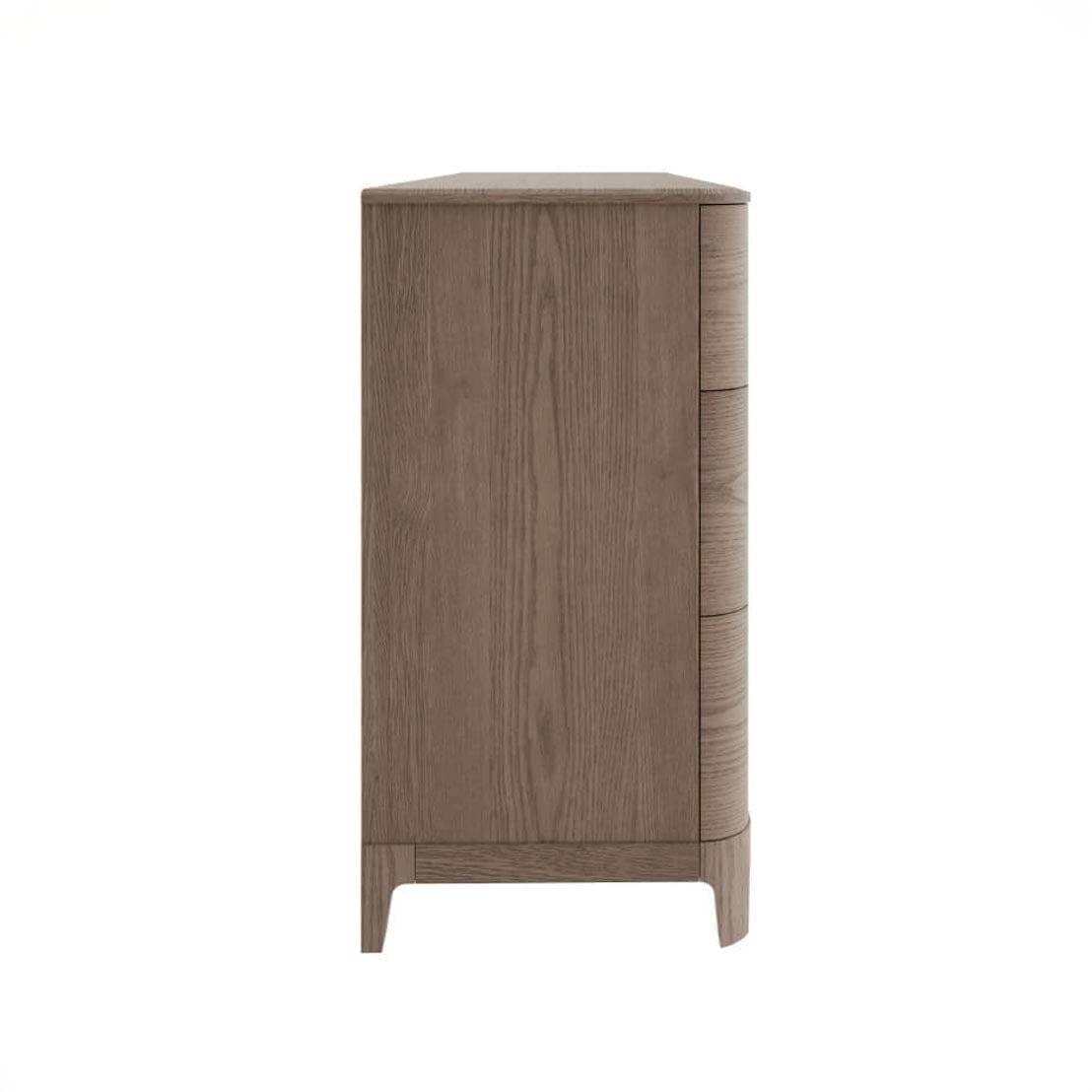 Commode 7 tiroirs placage frêne clair
