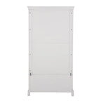 Armoire 2 portes, 1 tiroir en bois blanc