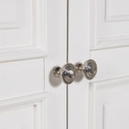 Armoire 2 portes, 1 tiroir en bois blanc