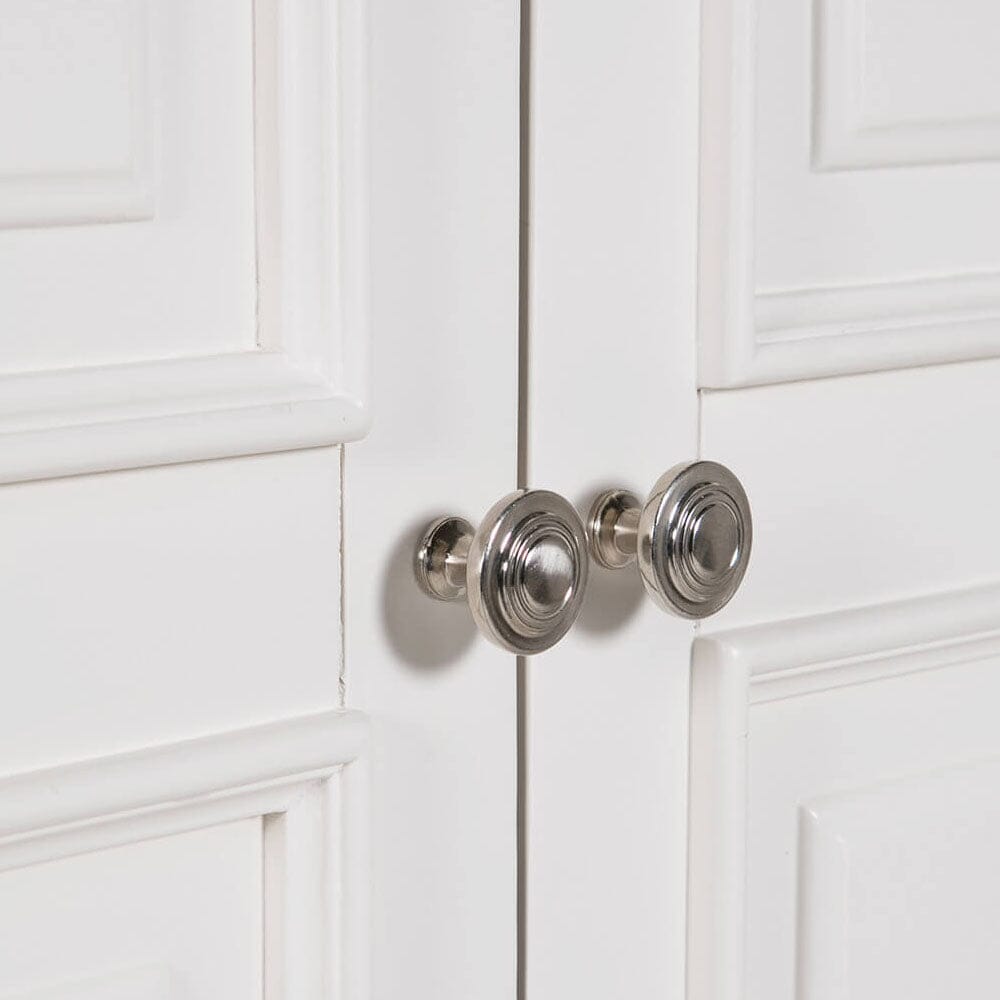 Armoire 2 portes, 1 tiroir en bois blanc