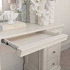 Coiffeuse 6 tiroirs en bois blanc