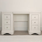 Coiffeuse 6 tiroirs en bois blanc