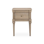 Table de chevet 1 tiroir en bois blanchi
