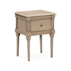 Table de chevet 1 tiroir en bois blanchi