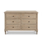 Commode à 6 tiroirs en bois délavé