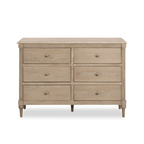 Commode à 6 tiroirs en bois délavé