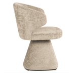 Chaise de salle à manger incurvée Sand Chenille
