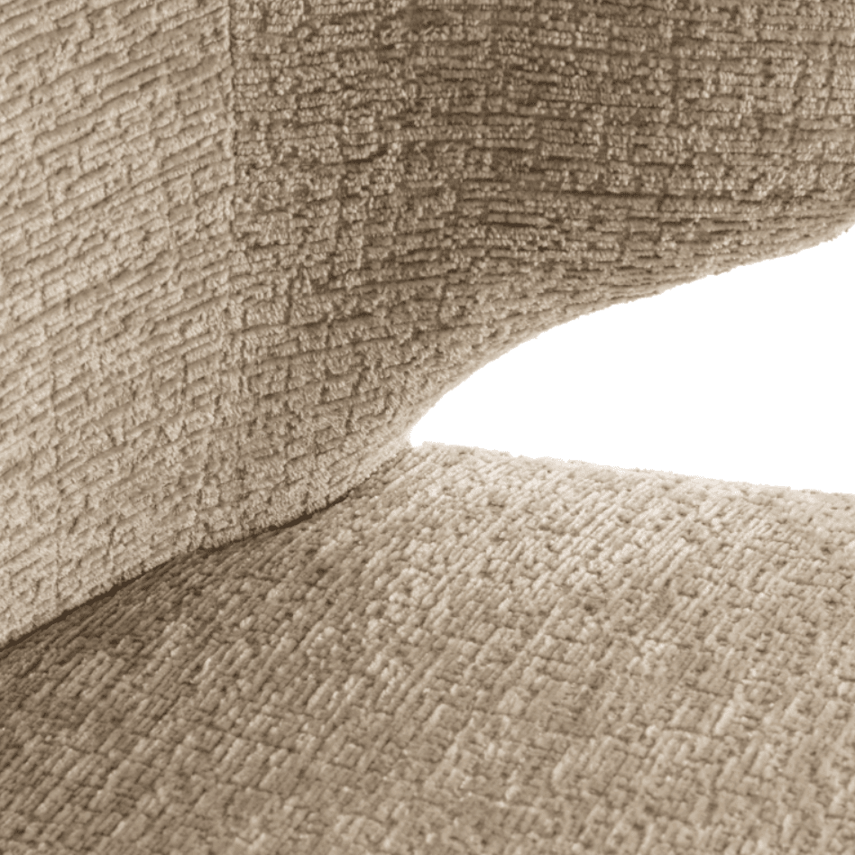 Chaise de salle à manger incurvée Sand Chenille