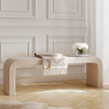 Banc Courbé en Boucle Crème
