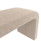 Banc Courbé en Boucle Crème