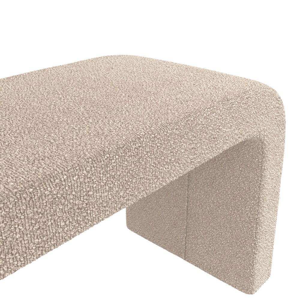 Banc Courbé en Boucle Crème