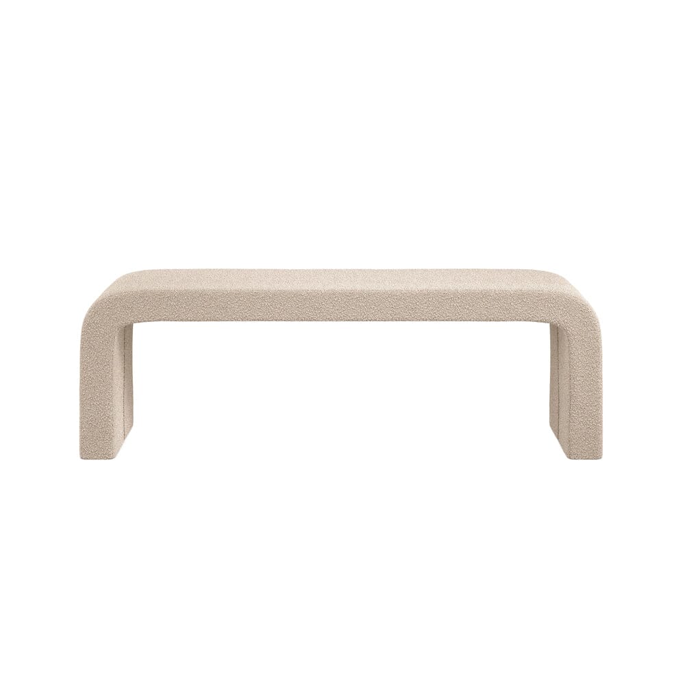 Banc Courbé en Boucle Crème