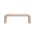 Banc Courbé en Boucle Crème