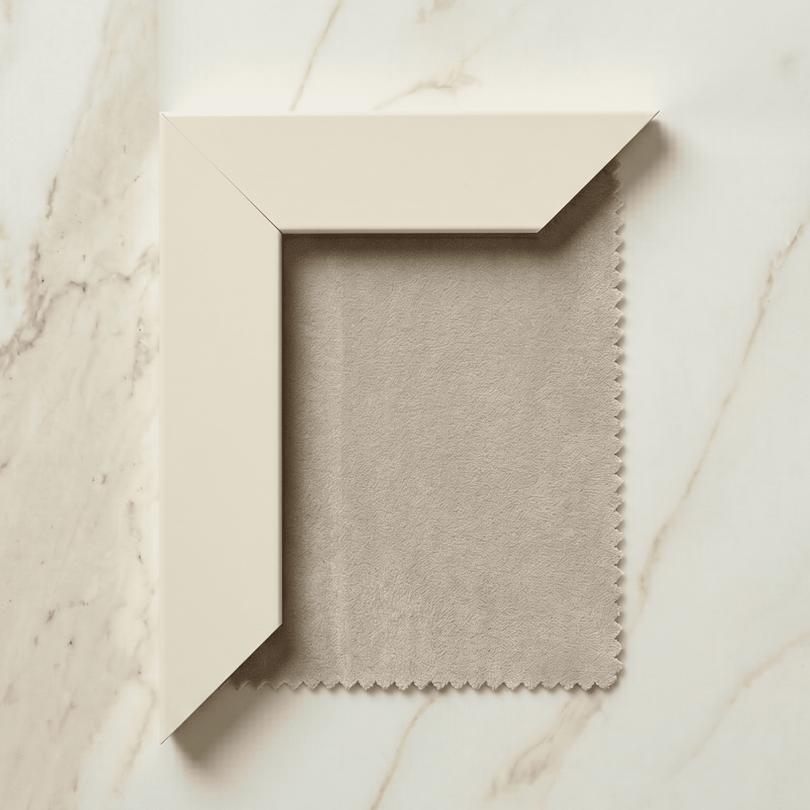 Banc rembourré en velours gris pierre avec piètement doré
